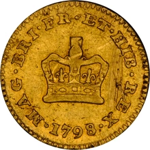 1798 1/3 Guinea Gold Coin George III