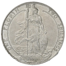 1903 Florin Silver Coin Edward VII