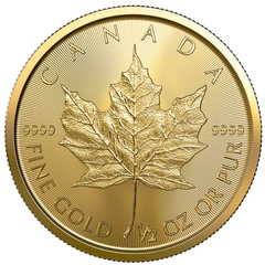2021 1/2oz Canadian Maple Leaf Gold Coin