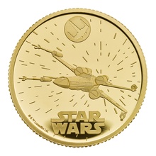 2024 1/4oz X-Wing Star Wars Proof Gold Coin Boxed