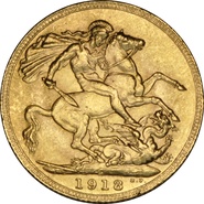 1918 Gold Sovereign - King George V - Canada