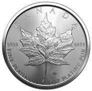 2022 1oz Canadian Maple Leaf Platinum Coin