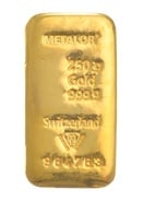 250g Gold Bar Metalor