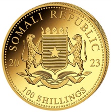 2023 1/10oz African Wildlife Elephant Gold Coin