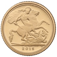 2015 Proof Quarter Sovereign