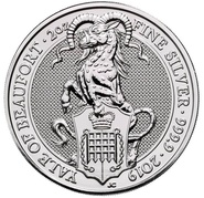 2oz Silver Coin, Yale Of Beaufort - Queen's Beast 2019