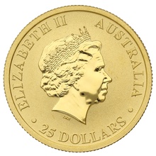 2016 1/4oz Australian Kangaroo Gold Nugget Coin