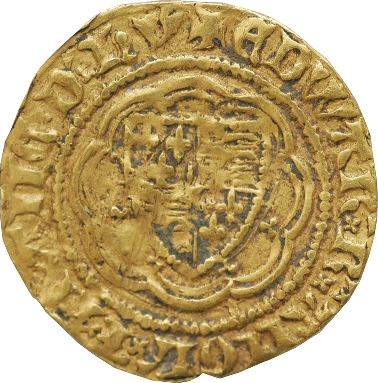 Quarter Noble Gold Coin Edward III Good Fine