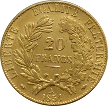 French 20 Francs Gold Coin Ceres Gift Boxed
