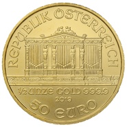 2019 Half Ounce Austrian Gold Philharmonic Coin