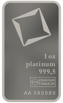 1oz Platinum Bar Valcambi