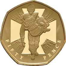 Gold Proof 2006 Fifty Pence 50p Piece - Victoria Cross (2 coin) Boxed