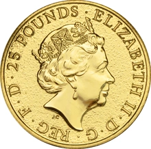 2017 1/4oz Red Dragon of Wales Gold Coin Queen's Beasts
