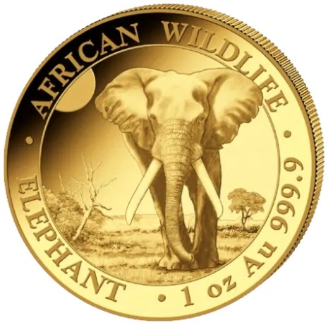 2026 1oz African Wildlife Elephant Gold Coin