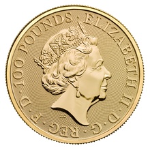 2018 1oz Unicorn of Scotland Gold Coin Queen's Beasts