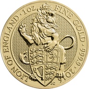 1oz Gold Coin, Lion of England - Queen's Beast 2016