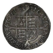 1554-8 Philip & Mary Hammered Silver Groat - mm Lis