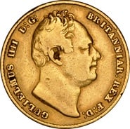 1837 Gold Sovereign Coin William IV