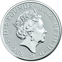 2019 2oz Falcon of the Plantagenets Silver Coin Queen's Beasts