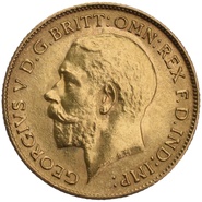 1911 Gold Half Sovereign - King George V - P