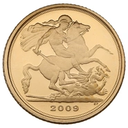 2009 Proof Gold Quarter Sovereign