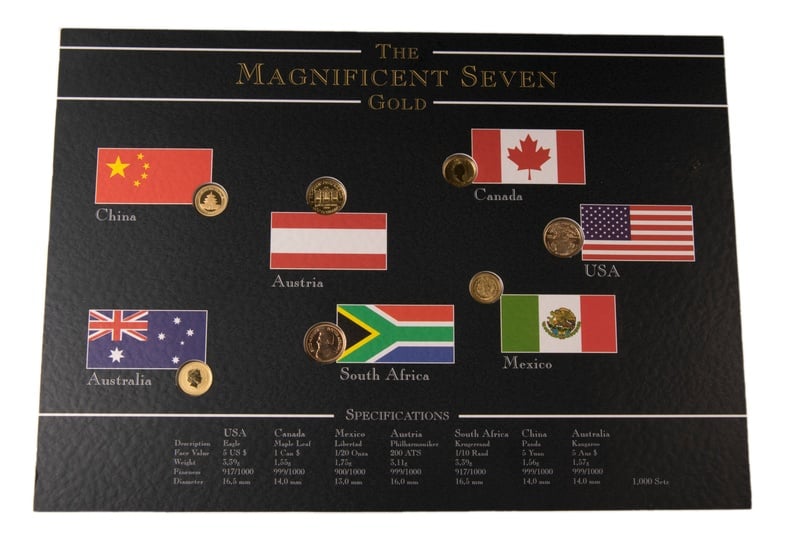 Magnificent Seven 1/10oz Gold Coins