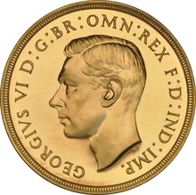 1937 Proof £2 Coin Gold Double Sovereign George VI NGC PF64