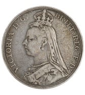 1888 Victoria Jubilee Head Crown - Fine