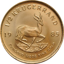 1985 1/2oz Krugerrand Gold Coin