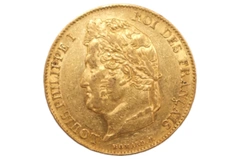 1848 20 French Francs - Louis-Philippe Laureate Head - A