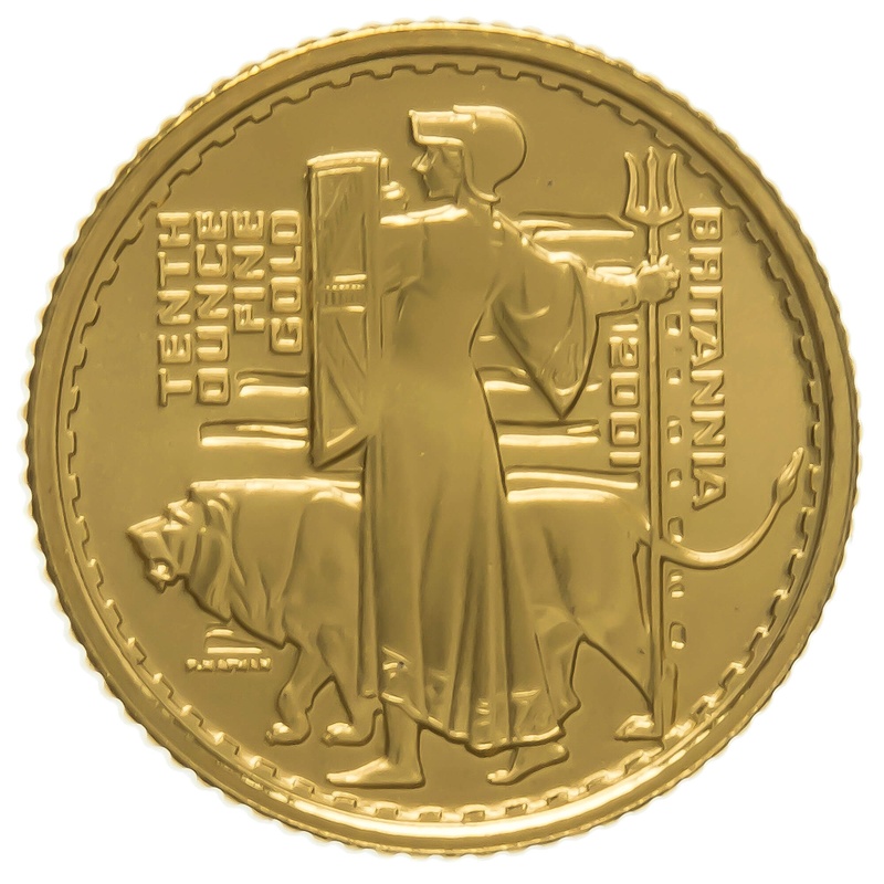 2001 Proof 1/10oz Gold Britannia Coin
