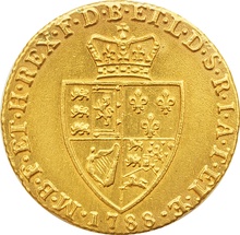 1788 Gold Guinea Coin George III Spade
