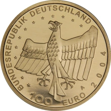 Proof German 100 Euro Gold Coin 2004 UNESCO Weltkulturerbestadt Bamberg Boxed