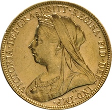 1898 Gold Sovereign - Victoria Old Head - M