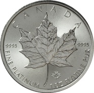 2016 1oz Canadian Maple Leaf Platinum Coin