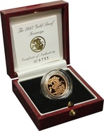 1997 Gold Proof Sovereign Boxed