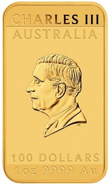2024 Perth Mint 1oz Dragon Rectangular Gold Bar (Coin)