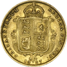 1893 Gold Half Sovereign Queen Victoria Jubilee Head Shield Back NGC AU55