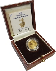 1995 Proof 1/10oz Gold Britannia Coin Boxed