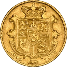 1837 Gold Sovereign Coin William IV