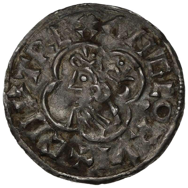 1016-1035 Cnut Silver Penny Hammered Quatrefoil Type Thetford Sumarlithr
