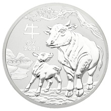 2021 2oz Australian Lunar Year of the Ox Silver Coin