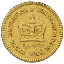 1804 George III Gold Quarter Guinea