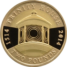 2014 Proof £2 Gold Coin 500th Ann. Trinity House Boxed