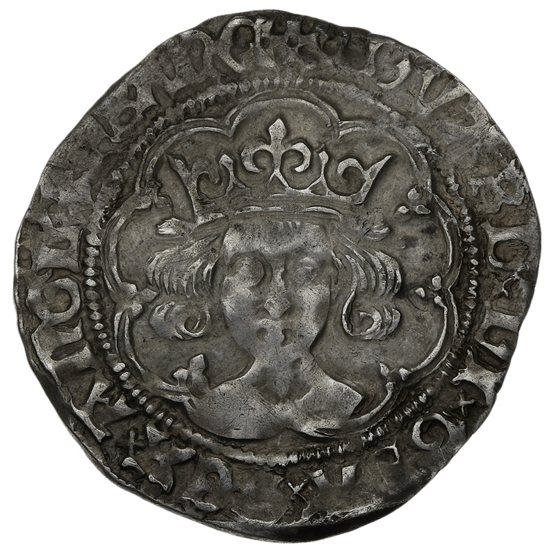 1477-1480 Silver Groat Fourpence Coin Edward IV mm Pierced Cross
