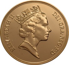 1992 Gold £5 Coin Brilliant Uncirculated