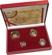 2005 Proof Krugerrand Gold Coin 4 Coin Set Boxed