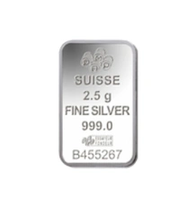 Second Hand 2.5g Silver Bar / Round