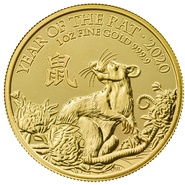 2020 Royal Mint 1oz Year of the Rat Gold Coin
