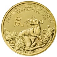 2020 Year of the Rat Gold Coin 1oz Royal Mint Lunar Series